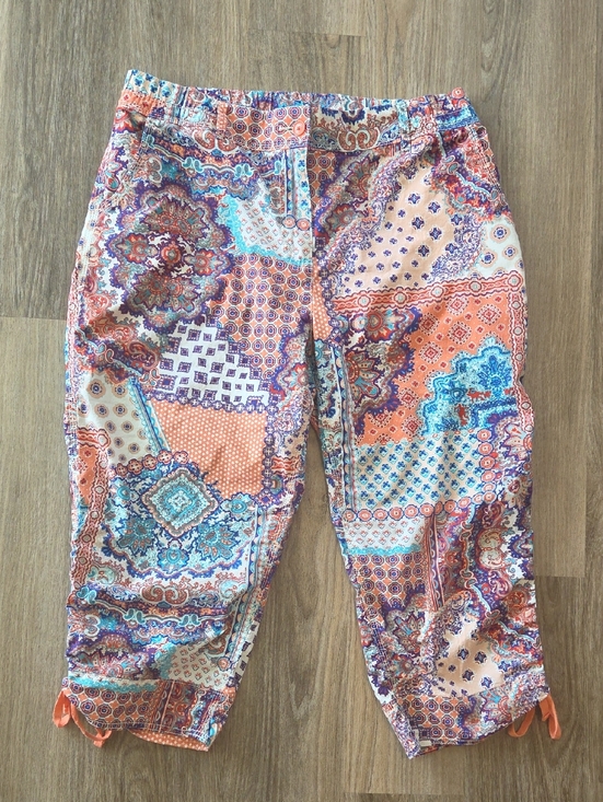 Chico's Pants - CAPRÌ PANTS SIZE 12 COLORFUL TIES ON CALF SIDES.